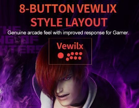 China Vewlix Style Sanwa Denshi Arcade Joystick PC, for PS4, for xbox ...