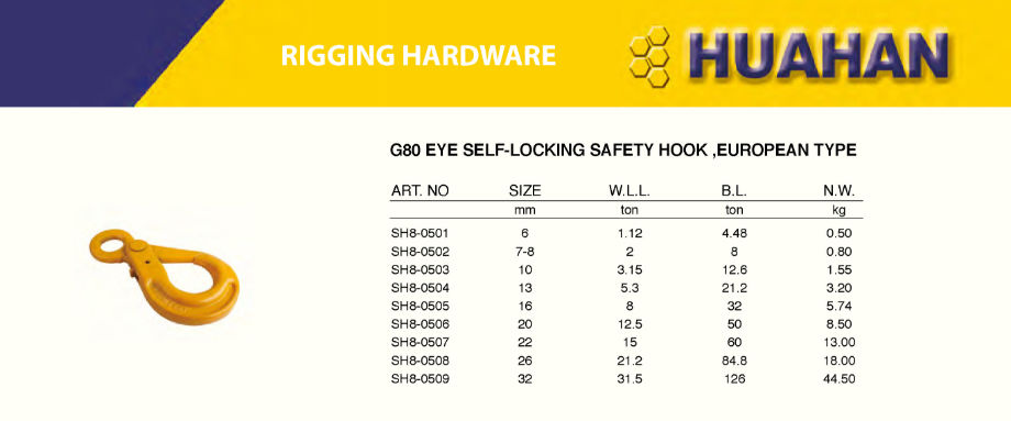 Bulk Buy China Wholesale G80 Swivel Self-locking Hook With Safety
