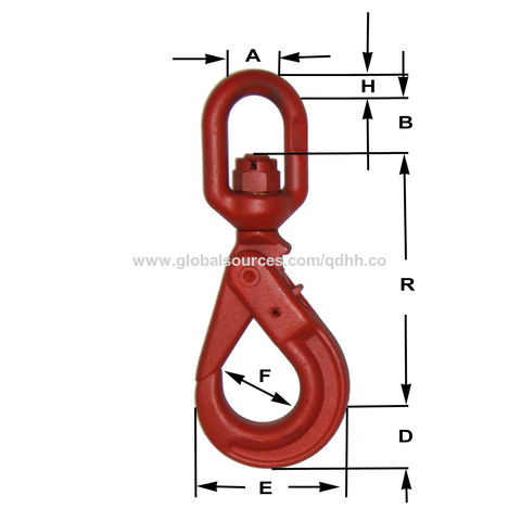 European Grade 80 Swivel Self-locking Hook forged Alloy Steel
