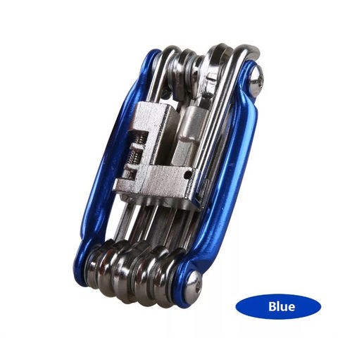 Kit de herramientas de reparación de bicicletas portátil multifuncional 11 en 1 para mantenimiento de bicicletas
