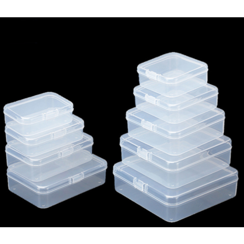 Factory Direct High Quality China Wholesale Multi Sizes Small Clear Plastic  Beads Storage Containers Box With Hinged Lid For Storage $0.1 from Market  Union Co., Ltd.