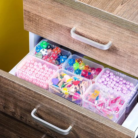 Mini Drawer Organizer Transparent Jewelry Storage Box Holder Beads Organizer  12 Drawers 