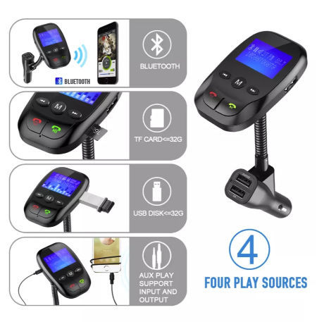 Car Kit Bluetooth Fm Transmitter 