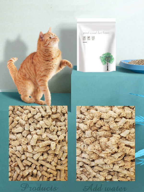 Pine wood cat litter Snappy brand new product cat litter wooden pellet