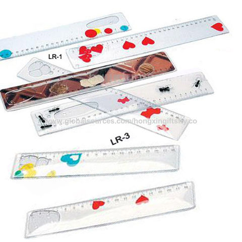 China 30CM custom promotional liquid filled PVC ruler on Global Sources ...