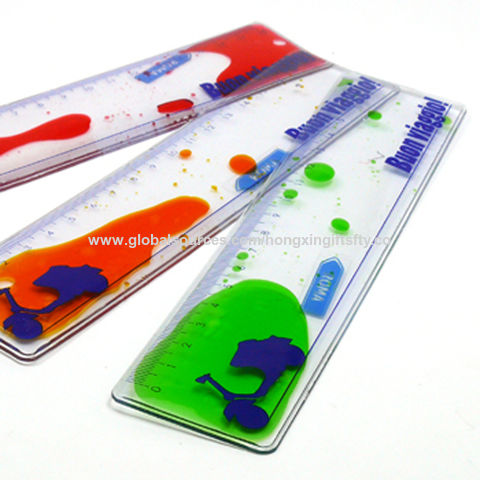 Advertising Ruler Pvc China Promotional liquid filled PVC ruler for kids on Global Sources ...