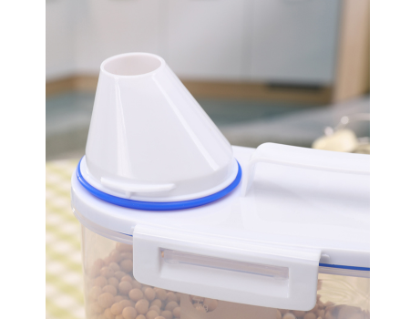 Buy Wholesale China Plastic Airtight Rice Storage Bin Cereal Containers  Dispenser With Measuring Cup And Pour Spout & Airtight Food Storage  Container at USD 2.4