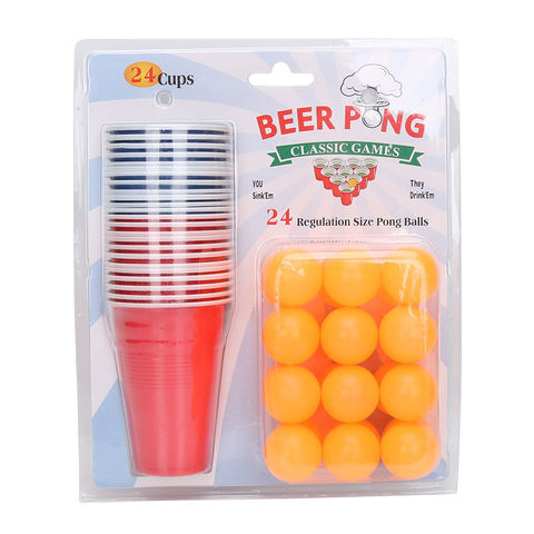 Red Party Cups and Balls Promotional Plastic Beer Pong Game Set - China Beer  Pong Set and Red Cups and Balls Beer Pong Set price