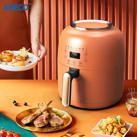 4.8L Air Fryer, Family Size Electric Hot Air Fryer Oven Oilless Cooker, LCD  Digital Touch