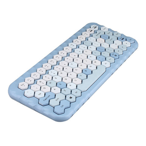 China Factory directly sales PC Keyboard with colorful honeycomb ...