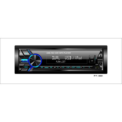 Reproductor MP3 para coche de 12V o 24V, un DIN, radio de coche, audio para coche, reproductor multimedia para coche Flysonic