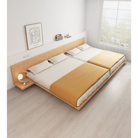 Compre Diseño Moderno Panel De Madera Cama Tatami Cama Baja Con Cabecero y  Cama Baja de China por 102.1 USD