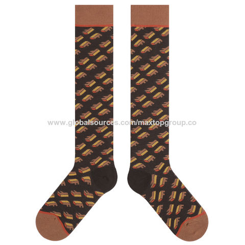 Autumn and Winter New British Grid Retro college-style long socks plaid cotton socks leg socks