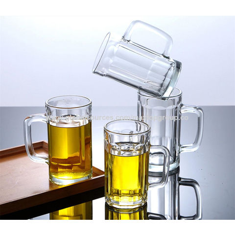Buy Wholesale China Glass Beer Mugs With Handle Set Of 2 Heavy Base Fun  Entertainment Glassware Beverage Drinking Cups & Glass Beer Mugs at USD  2.06