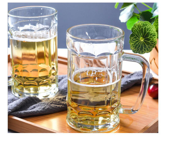 Buy Wholesale China Glass Beer Mugs With Handle Set Of 2 Heavy Base Fun  Entertainment Glassware Beverage Drinking Cups & Glass Beer Mugs at USD  2.06