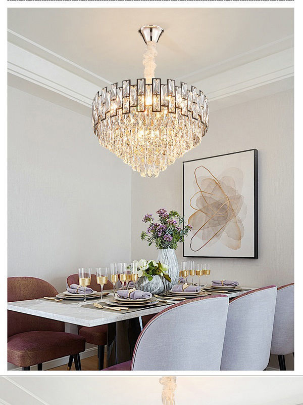 Luxury Crystal Chandelier Lamps Modern, Small Modern Crystal Chandeliers For Dining Room