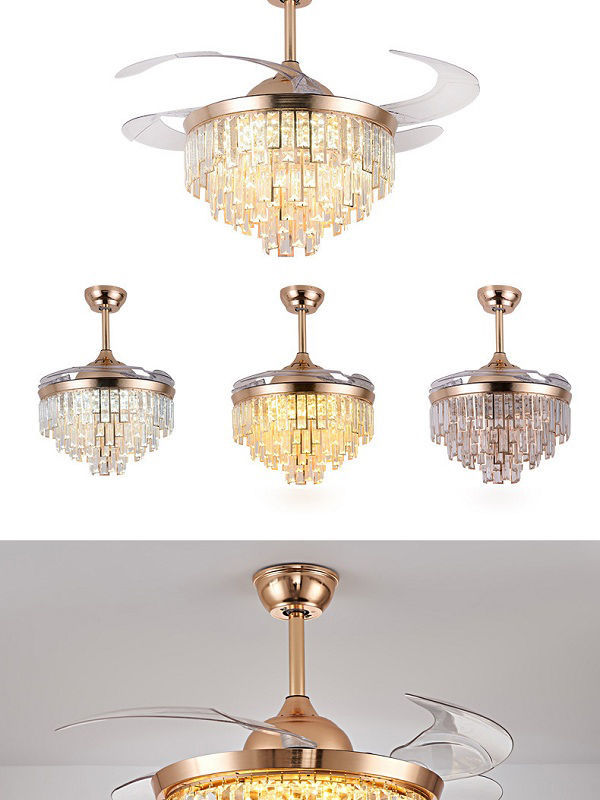 Decorative Fans Crystal Chandeliers 42, Ceiling Fans And Chandeliers Matching