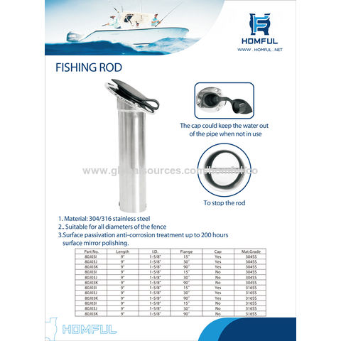 Bulk Buy China Wholesale Homful Stainless Steel Fishing Rod Holder For  Boating $9 from NingBo Homful import and export co.Ltd