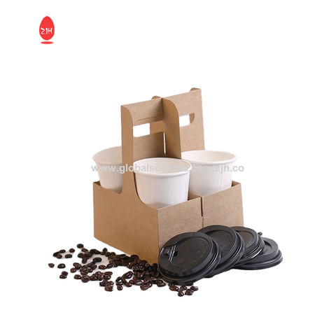 China Corrugated paper custom print drink carrier coffee cup takeaway ...