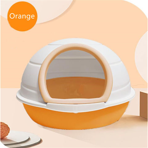 Buy Wholesale China Foldable Covered Kitty Litter Box, Top Entry,  Anti-splashing, Easy To Clean Cat Litter Box With Lid & Cat Litter Box With  Lid at USD 24.86