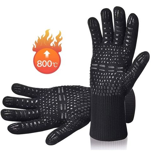 Oven Gloves BBQ Gloves Heat Resistant Cooking Grill Gloves - China Oven  Glove and BBQ Gloves price