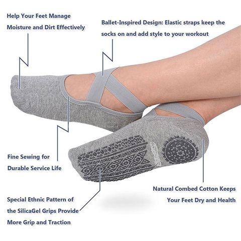 China Custom Crew Grip Socks Pilates Manufacturers Suppliers Factory -  Wholesale Service