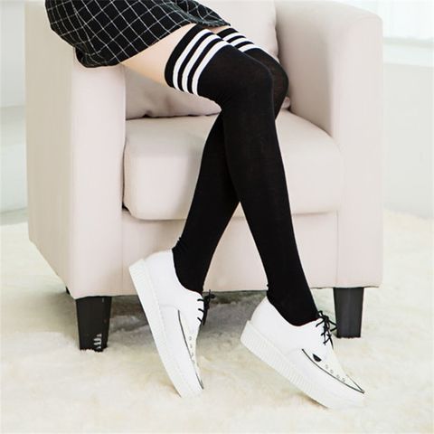 Women Girls Winter Warm Striped Thigh High Over Knee Stockings Long Tights  Socks $0.9 - Wholesale China High Socks at Factory Prices from Quanzhou  Ulrica Supply Chain Management Co.,ltd