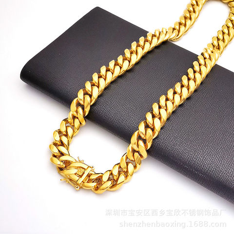 Buy China Wholesale Real Gold Chains Real Gold Chains For Men 24k