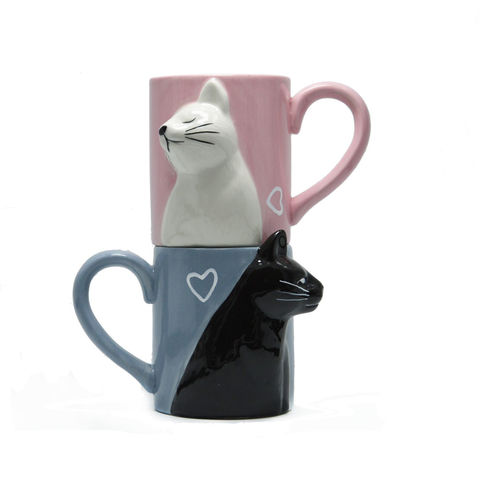 600ml Cute Cat Ceramics Coffee Mug With Lid Large Capacity Animal Mugs  Creative Drinkware Coffee Tea Cups Portable Travel Mug With Lid Cute 