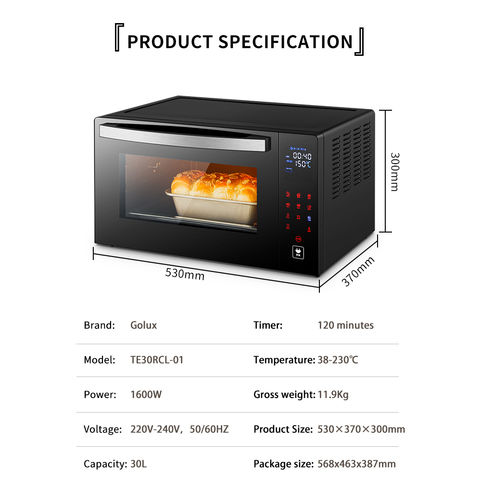 Buy Wholesale China Toaster Oven Electric Oven 18l/10l/38l/bakery Cake  Bread Pizza Toaster Grill Toast Maker Bbq Tool & Oven at USD 9.86