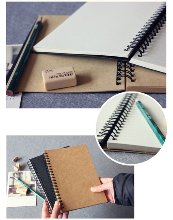 12*18cm Diary Drawing Sketchbook Blank Paper Notebook Soft Cover School  Office P