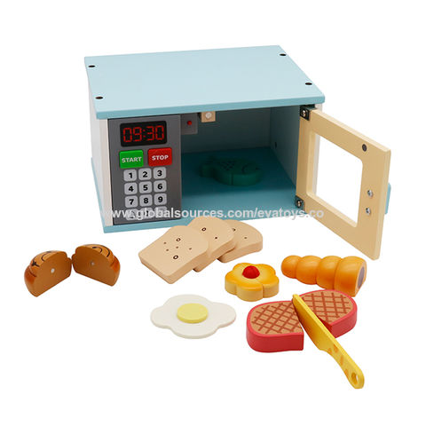 Mini horno de microondas lindo para niños, juguete educativo para