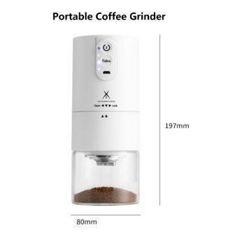 Buy Wholesale China Usb Lithium Battery Power Outdoor Trip Mini Portable  Electric Burr Coffee Bean Grinder Machine & Coffee Grinder at USD 23.4