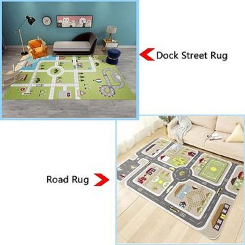 Kids Carpet Playmat Rug City Life Great for Playing with Cars and Toys -  Play Learn and Have Fun Safely - Kids Baby Children Educational Road  Traffic