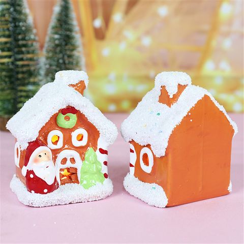 Christmas Village House Decoration Creative Resin Ornament Christmas  Village Collection Indoor Room Decor,Perfect Christmas Gifts 