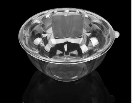 Custom Transparent Acrylic Round Plastic Takeaway Reusable Fruit Salad Bowl  With Lid - Buy Custom Transparent Acrylic Round Plastic Takeaway Reusable  Fruit Salad Bowl With Lid Product on