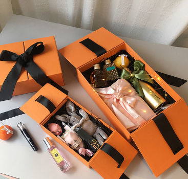 Achetez en gros Boîte Cadeau Orange, Boîte En Papier à Double