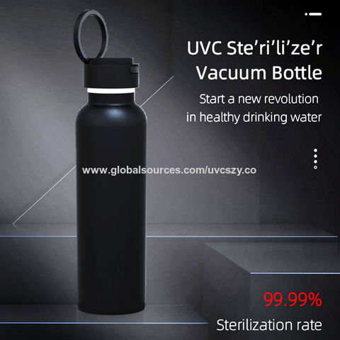 Buy Wholesale China 2021 New Uvc Led Sterilizing Watertight Stainless Steel  Water Bottle Vacuum Flask For Sports & Uvc Led Sports Flask at USD 11.9