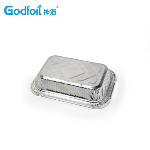 Buy Wholesale China Heavy Duty Thickened Foil Tray Large Capacity Smooth  Wall Gold Aluminum Foil Container & Aluminium Foil Container at USD 0.08