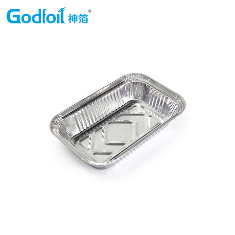 Buy Wholesale China Heavy Duty Thickened Foil Tray Large Capacity Smooth  Wall Gold Aluminum Foil Container & Aluminium Foil Container at USD 0.08