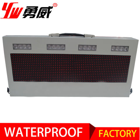 Led Embedded Warnign Sign China High quality portable removable tripod led display warning signs ...