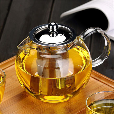 Buy Wholesale China Big Size Transparent Clear Coffee Tea Pots Glass Cooking  Pots Pyrex Glass & Coffee Tea Pots Pyrex Glass at USD 7.22