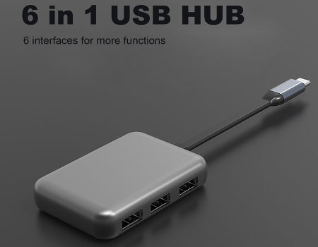 Achetez en gros Station D'accueil Pour Ordinateur Portable Usb C 5 En 1  Odm, Multiport Usb Hub Avec Hdmi 4k, Livraison électrique 60w Pour Macbook  Chine et Station D'amarrage Multiports à 6.5