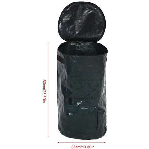 Buy Wholesale China Reusable Yard Portable Heavy Duty Trash Containers Pe  Garden Lawn Pool And Leaf Waste Bag With Ropes & Garden Waste Bags at USD 1