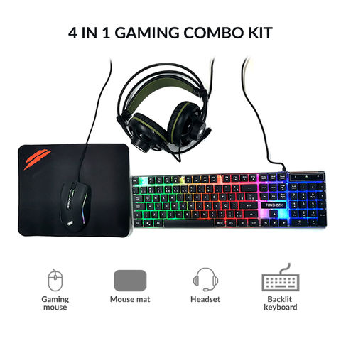 Object 3 in 1 Gaming Set with Mouse, Headset and mouse Pad