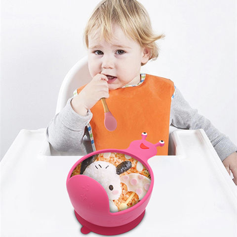 Baby Silicone Bowl Suction Bowls Tableware for Kids Waterproof Baby Feeding  Bowl Spoon Children Baby Bowl Set Infant Plates