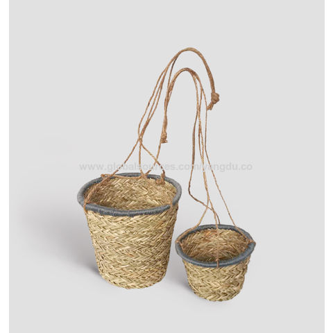 Bulk Buy China Wholesale Home Deco.straw Hanging Flower Pot Cover