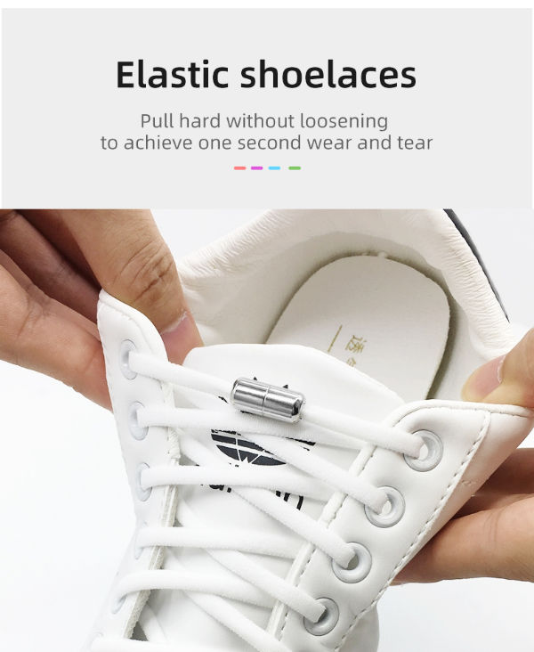 Buy Wholesale China Elastic No Tie Shoelaces Semicircle Shoe Laces For  Sneakers Quick Lazy Metal Lock Laces Shoe Strings & Shoe Laces at USD 1.54