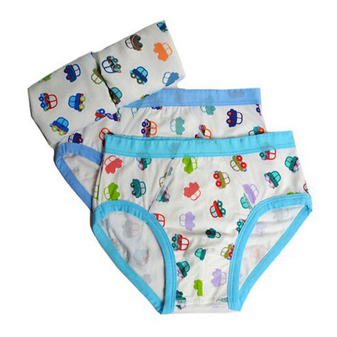 China Good quality baby underwear cute cartoon car boys triangle ...