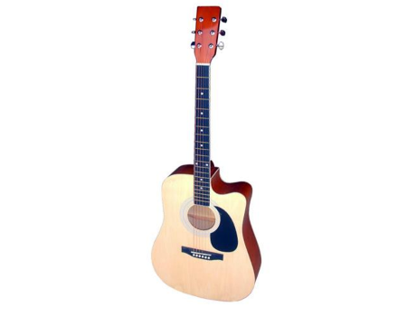 Thin Body Guitar Acoustic Electric Guitar 6 String 40 Inch Acoustic Guitar  Full Basswood Black Folk
